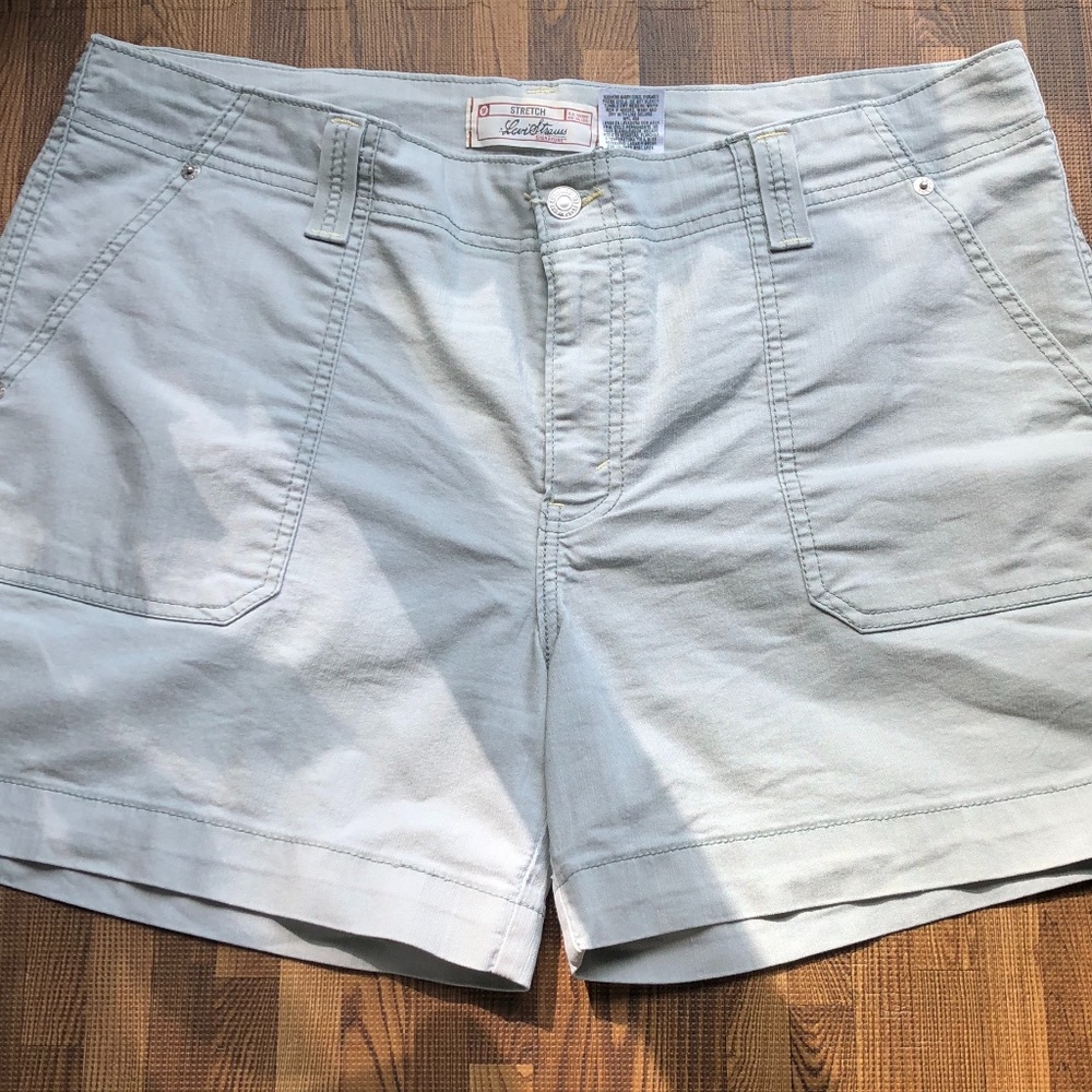 Levi Strauss Signature Stretch Green Shorts 16
